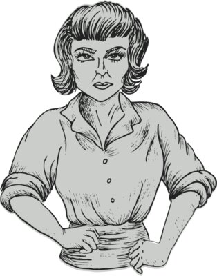 50 s Advertise Female 6